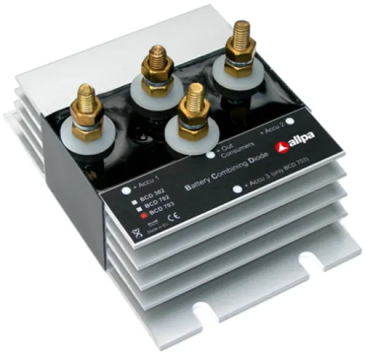 Batterie Combining Schottky Diode Modell 'Bcd-703', 12/24v (In & Uit), 70a, 3 Batterien
