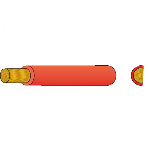 Batterie-Kabel PVC-Isoliert 16mm² rot