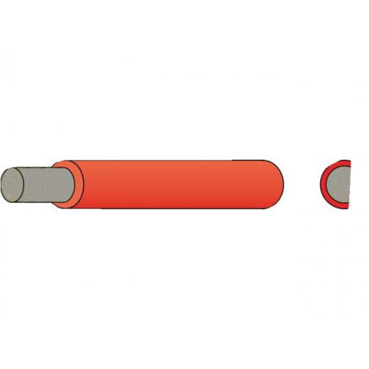Batterie-Kabel PVC-Isoliert verzinnt 50mm² rot (10m)
