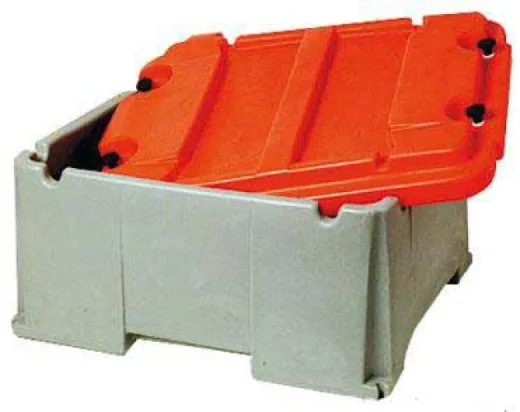 Batteriegehäuse (Zwei Batterien, 600 x 535 x 300, 540 x 470 x 275, Polyethylen)