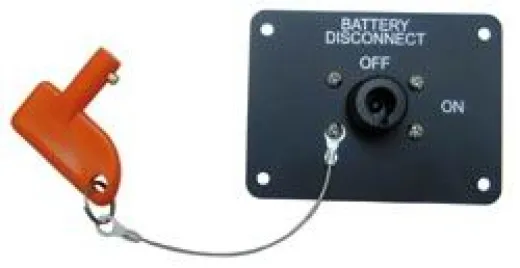 Batterieschalter 75A 12V mit Montageplatte