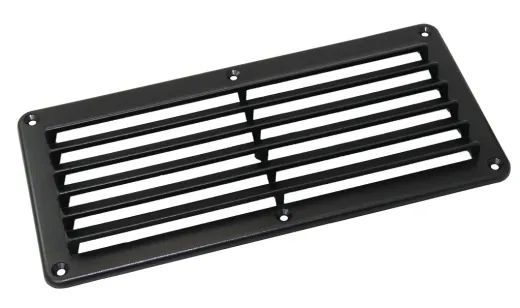 Belüftungsgitter Kunststoff schwarz 140x125mm