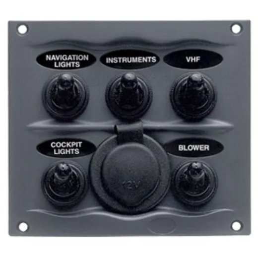 BEP Schalttafel DC Wasserdicht 5xOn/Off USB