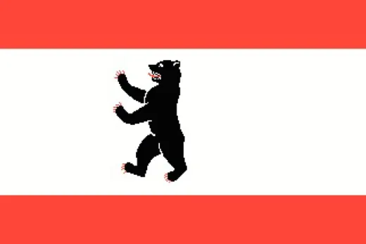Berlin Flagge 20x30cm