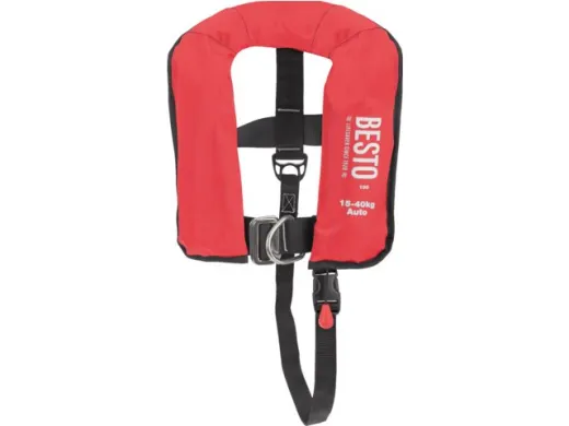 Besto-Automatik 100N Rettungsweste Junior 15-40kg pink