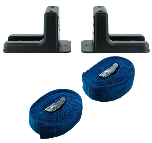 Black Fixing Kit With Brackets And Belts