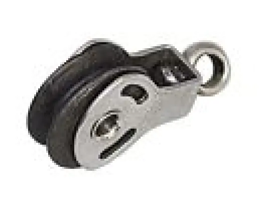 Block mit Wirbelauge 20 x 4mm Carbon
