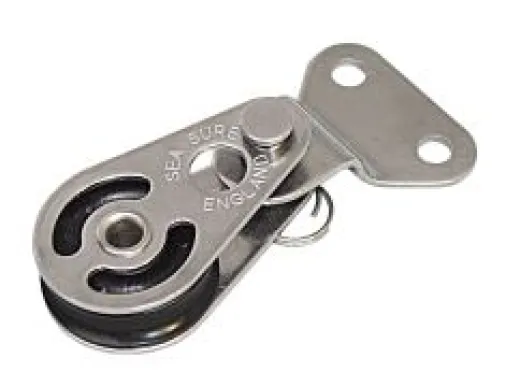 Block m.Schlitzklemme u.Splintbolz. 25 x 8mm Nylon