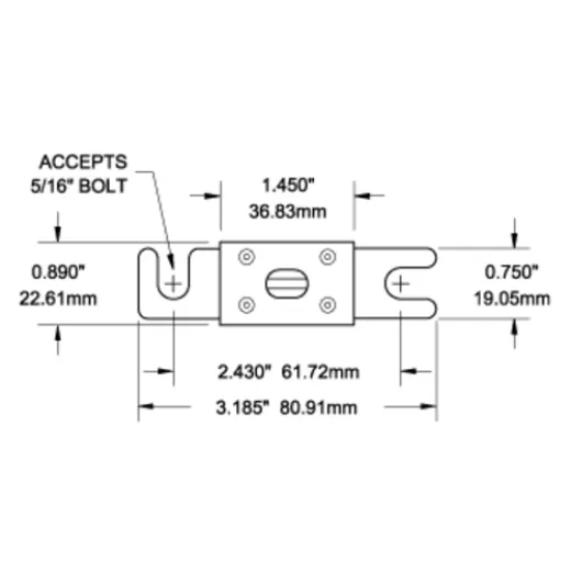 Blue Sea ANLSicherung 750 Ampere