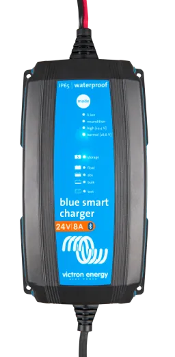 Blue Smart IP65 Charger + DC connector - 24V, 8A