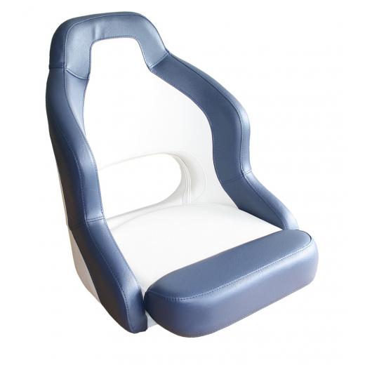 Bootssitz Flip-UP blau/weiß