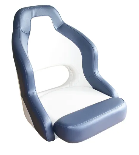 Bootssitz Flip-UP blau/weiß