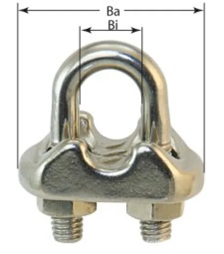 Bügelseilklemme Edelstahl für 4-5mm