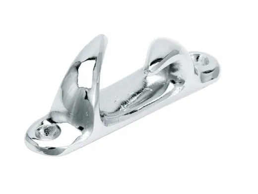 Bugklampe Messing verchr 125mm L/R