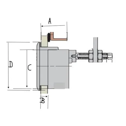 BUKH PRO Hebel ohne Schloss Ø 62 mm