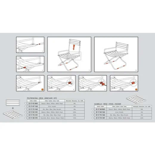 BUKH PRO Klappsessel weiß
