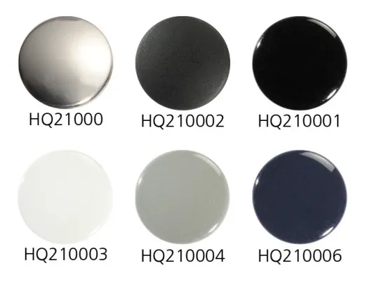 CAF-316 Kappe A4 mit Niete 4,4mm schwarz matt 100St.