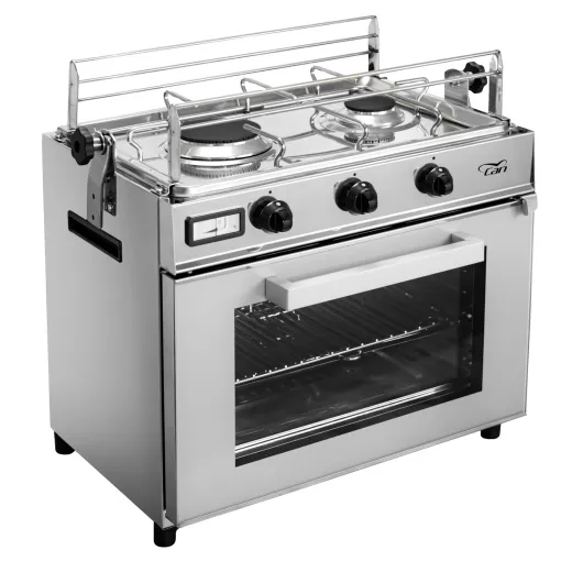 CAN Gasherd, kippbar CU1000 mit Ofen 19L und 2 Kochfeldern