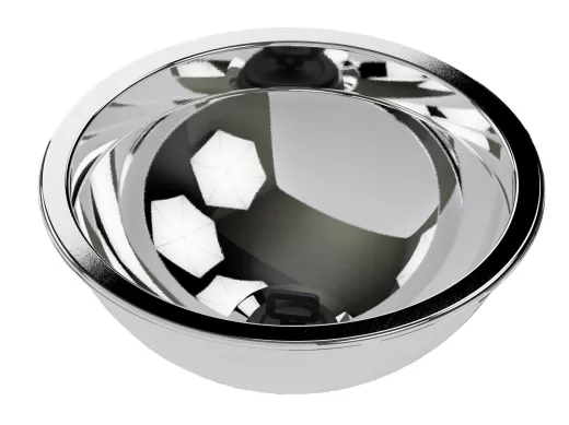 CAN Waschbecken, halbkugel LA1410 A2 poliert 300x120mm