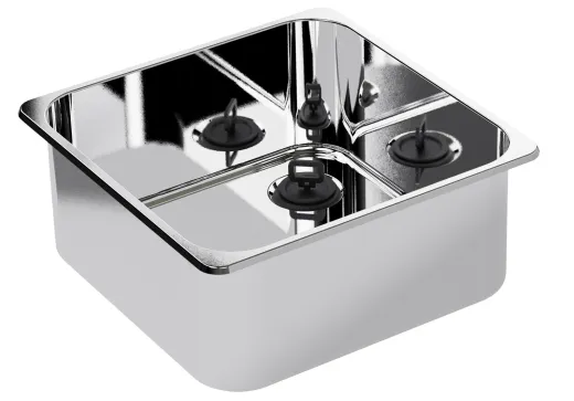 CAN Waschbecken, quadratisch LA1403 A2 360x360x150mm