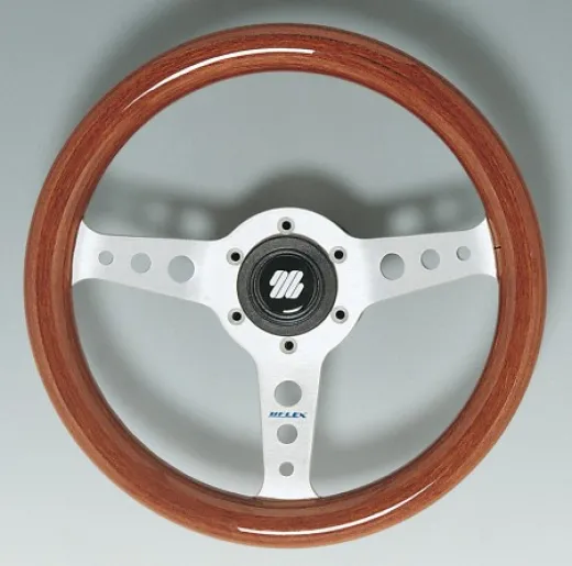 CAPRI Steuerrad Holzoptik Ø320mm Speichen silbergr