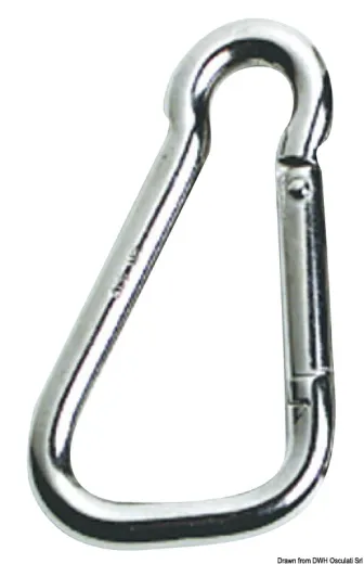 Carabiner hook AISI 316 large opening 23