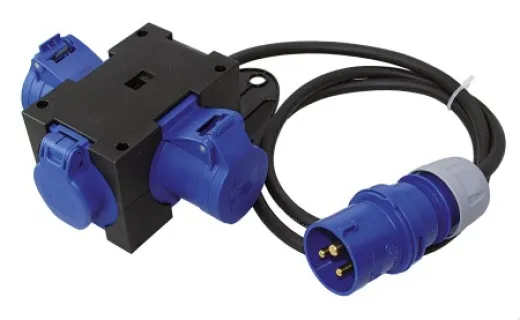 CEE-Kombiverteiler 3-polig CEE/Schukostecker