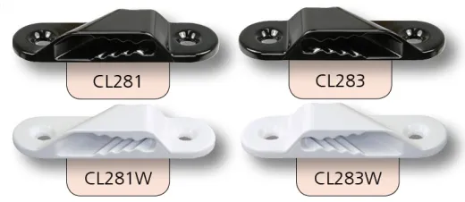CLAMCLEAT Liekleinenklemme 1-4mm Nylon/Alu 10-St.