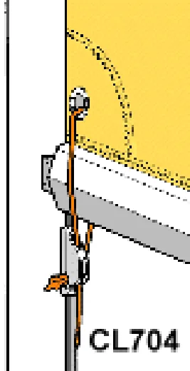 CLAMCLEAT Micros für Tau 1 - 4mm Alu hart eloxiert