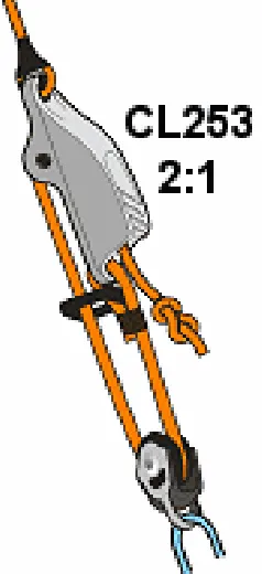 CLAMCLEAT(tm) Trapezklemme 4 - 8mm -HARTELOXIERT-