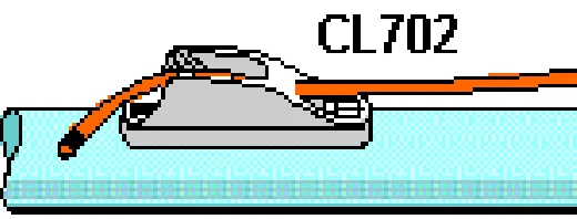 CLAMCLEAT(tm)RACING JUNIOR Mk2 3-6mm-HARTELOXIERT-