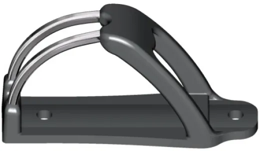 CLAMCLEAT(tm)Schrägsockel - Lochabstand 27mm