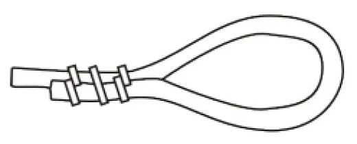Clamps X1 für 8mm Gummileine im 10-Stück-Pack