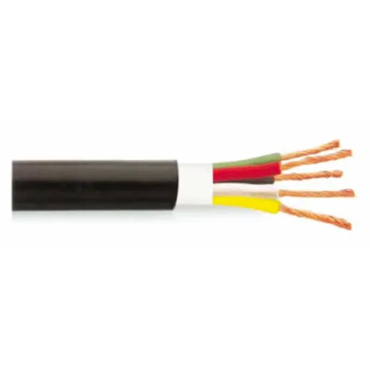 CN Autokabel rund braun/blau/schwarz/gelb-grün