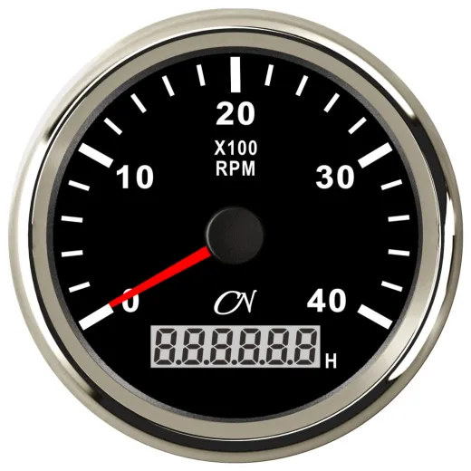 CN-Instrument Drehzahlmesser max. 4000U weiß/chr.