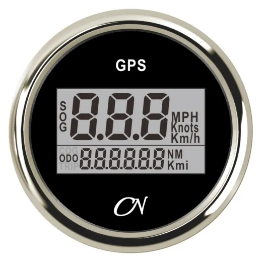 CN-Instrument GPS-Tacho Digital weiß/chrom