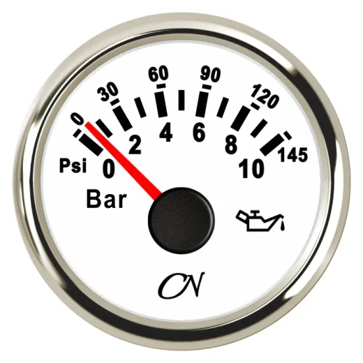 CN-Instrument Öldruckanzeige bis 10bar schw./chrom