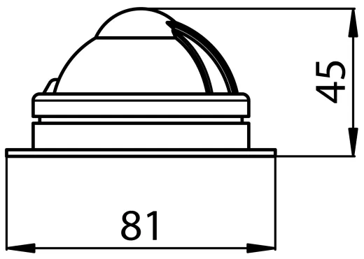 COMET BC1 Kompass in schwarz