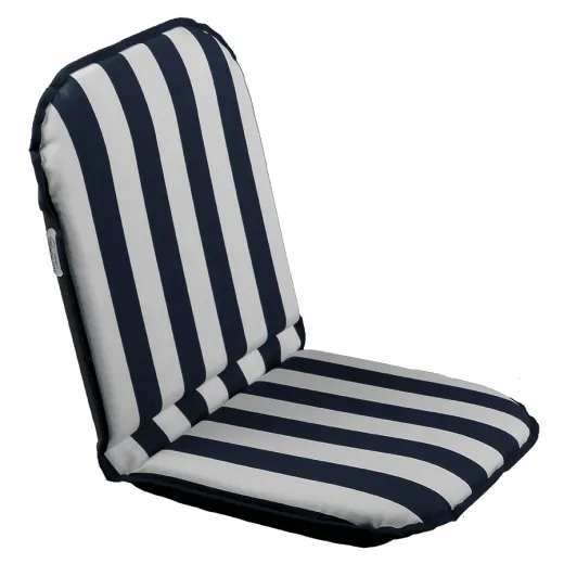 Comfort Seat Cockpit Cushion (Blue/White Stripes, 90 x 46 x 4 cm, 90 gr)