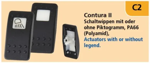 Contura V Schaltwippe Kühlschrank
