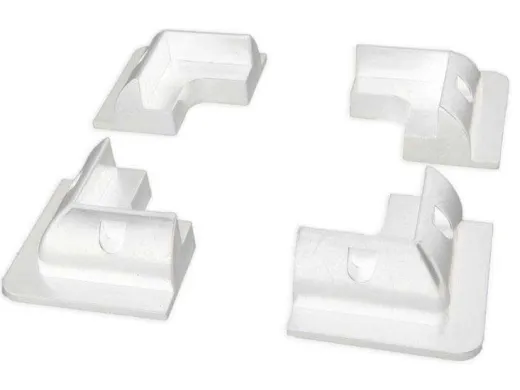 Corner Blocks weißen Solar-Panel (set of 4)