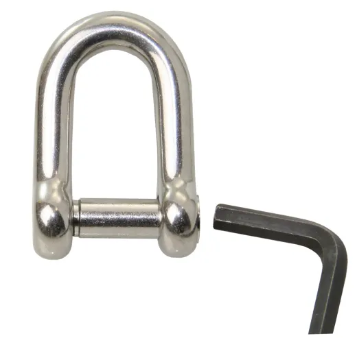 D-Schäkel A4 mit Innen-6-kant 10mm VP=10St.
