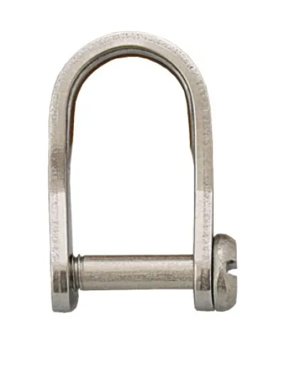 D-Schäkel Flachmat. Schlitzschraube Bolzen M5