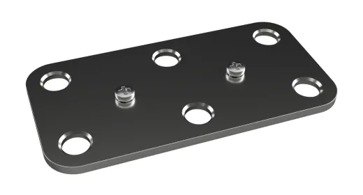 DCM link plate (38x50 mm pitch) (1, 600A, 125.0 x 63.0 mm, M8 + M10)