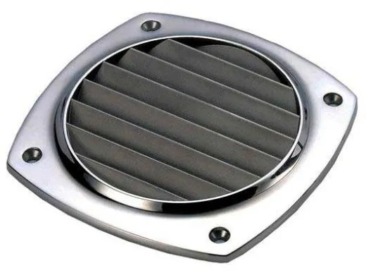 Decksbelüftung Edelstahl 316 - 129 x 129 mm mit Schrauben