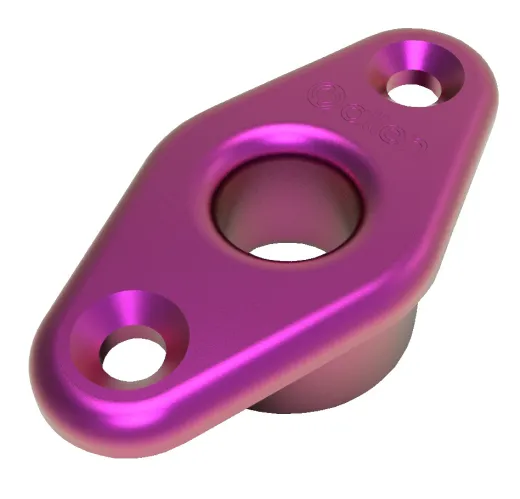 Decksdurchführung Alu 15mm ID Lila