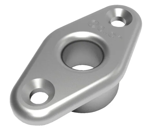 Decksdurchführung Alu 9mm ID Blau