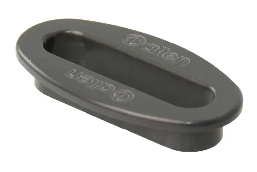 Decksdurchführung Alu schwarz 56x16mm