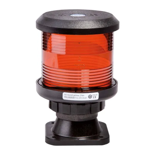 DHR Laterne (RGL35V, Fußbefestigung, rund gelb (Rohr))