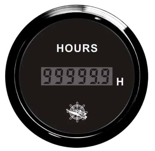 Digital hour counter black/black